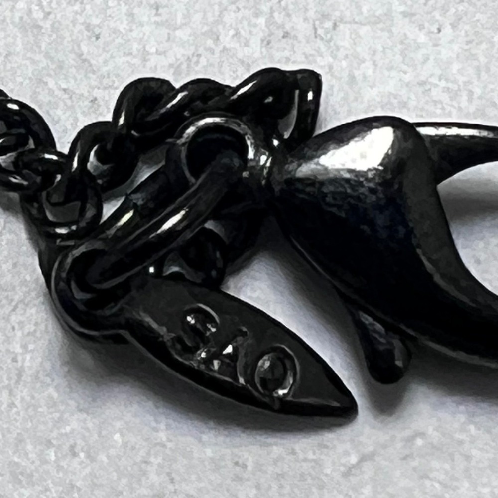 Vtg Black Gunmetal Jewelry Goth Chandelier Necklace Ring Earrings Avon Lisner - Picture 10 of 10